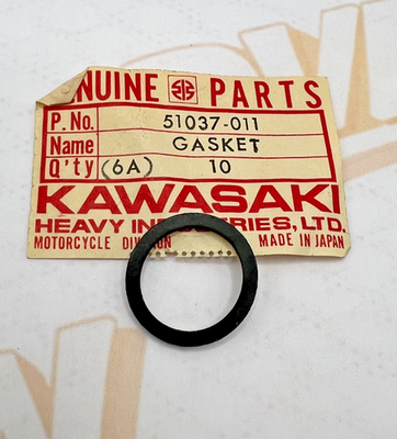 Kawasaki NOS NEW 51037-011 Fuel Cock Cup Gasket G3 G4 KD KE KH KS KV G3SS G3TR