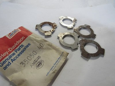 5 - Harley Davidson Genuine NOS Mainshaft Lock Nut Washers 35050-40