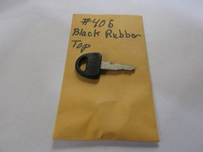 Vintage Suzuki  OEM Factory Pre Cut Motorcycle Key # 406  black top