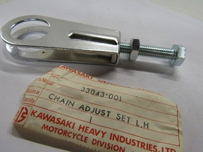 Kawasaki NOS NEW 33043-001 Left Chain Adjuster Set A1 A7 A1SS A7SS Avenger