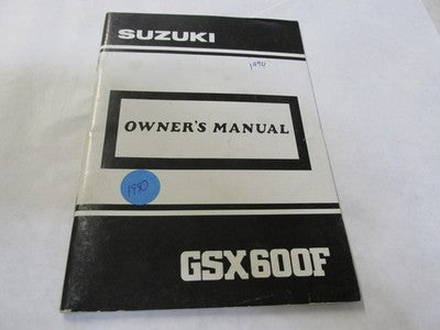 1990   Suzuki KATANA 600  OEM Factory Owners Manual   GSX600F