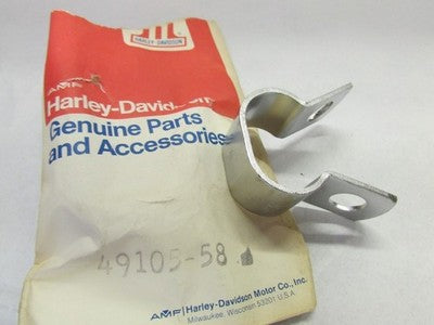 Harley Davidson NOS Genuine Clamp, footrest - 1" engine guard 49105-58