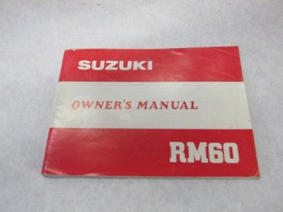 1981 Suzuki RM60 Owners Manual