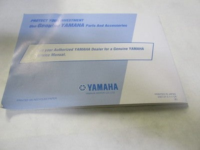 OEM Yamaha Factory Owner's Manual 2008 TT-R110 TT-R110EX LIT-11626-21-48