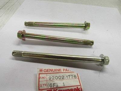 NOS OEM Kawasaki 1987 1988 KLF110 KLF110E BOLT 92002-1776 sold as 3