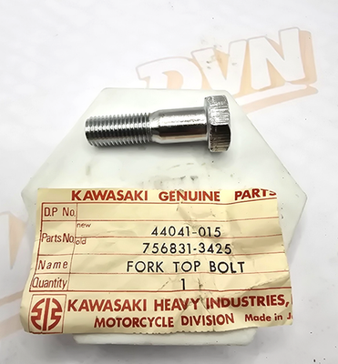 1 NOS Genuine 1968-1969 Kawasaki F3 Factory Front Fork Top Bolt OEM 44041-015