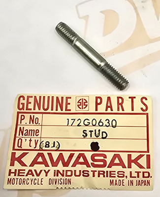 NOS Kawasaki 172G0630 Stud 6x30 H2 750 F6 F7 KV MT1 KV75 Mach IV 1971-80 OEM