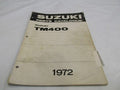 Suzuki TM400 Parts Manual Catalogue 1971-1972