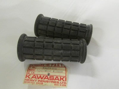 Kawasaki NOS  Footrests to Fit: A1/A7/F3/W2/W1 Models P/N 92076-010 SOLD AS PAIR