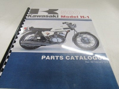 1969 H1 Kawasaki 500 Mach III parts catalogue  H1500