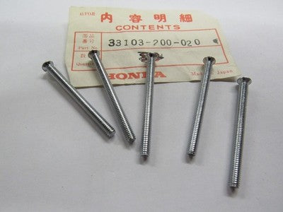 NOS Honda 1975-1978 XL100 Screws 33103-200-020 Set Of 5