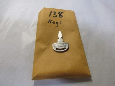 Vintage Suzuki  OEM Factory Pre Cut Motorcycle Key # 138