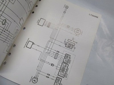 Suzuki Factory Wiring Diagrams Manual 1989 genuine factory manual  1989