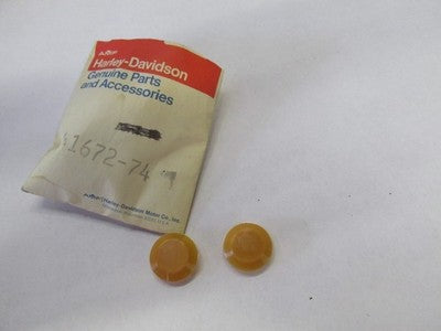 2 NOS Harley Davidson Lining Inspection Hole Plug OEM 41672-74 XLH XLCH AMF