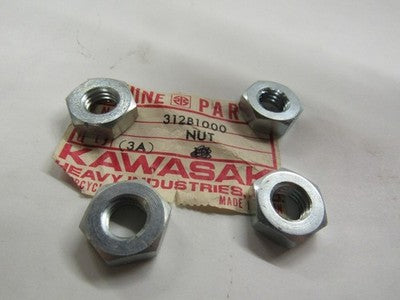Kawasaki NOS NEW 312B1000 Nut 10mm F5 F8 F9 G3 F81M G31M