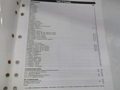 Suzuki Factory Wiring Diagrams Manual genuine factory manual  2004