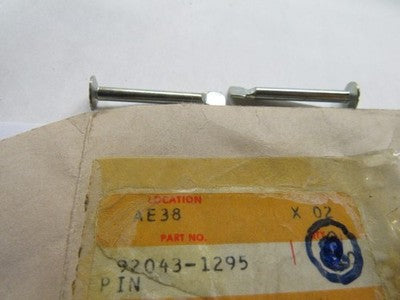 Kawasaki NOS NEW 92043-1295 Pin KLF KLF300 Bayou 1986-87   sold as 2