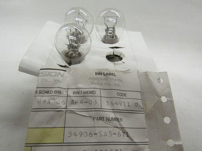 GENUINE Honda NOS 34906-SA5-671 BULB (12V 27 7W) sold as 3