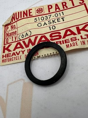 Kawasaki NOS NEW 51037-011 Fuel Cock Cup Gasket G3 G4 KD KE KH KS KV G3SS G3TR