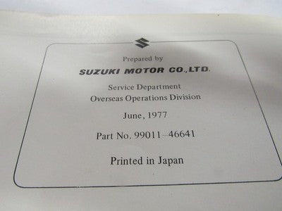 OEM FACTORY OWNERS MANUAL  1978 DS80