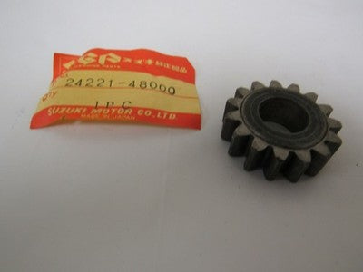 SUZUKI TS100 TS125 ER DS100 DS125 78-81 NEW GENUINE GEAR 2nd DRIVE 24221-48000