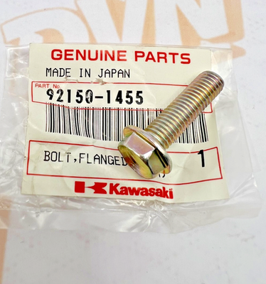 New OEM Kawasaki 92150-1455 Flange Bolt NOS