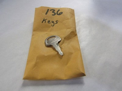 Vintage Suzuki  OEM Factory Pre Cut Motorcycle Key # 136