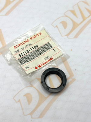Kawasaki 92210-1109. OEM Ignition Switch Nut. Fits Multiple ATV Applications.