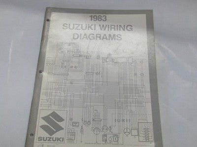 Suzuki Factory Wiring Diagrams Manual 1983 genuine factory manual  1983
