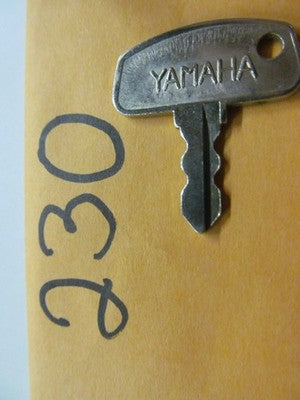 Vintage Yamaha OEM Factory Pre Cut Motorcycle Key # 230