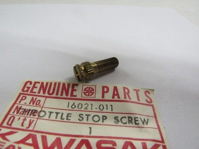 Kawasaki NOS NEW 16021-011 Throttle Stop Screw F5 F8 F81M Bison