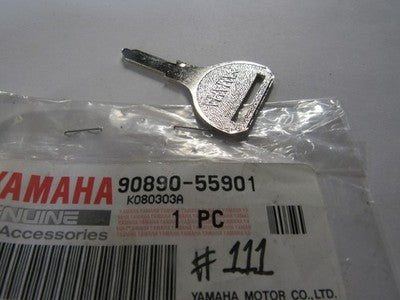 NOS OEM Yamaha Key Blank # 111, 90890-55901
