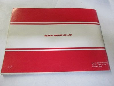 Suzuki  1983 RM60  OEM Factory Owners Manual