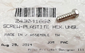 NOS SEA-DOO GSX PART - 243041660 HEX SCREW 4.8X16MM