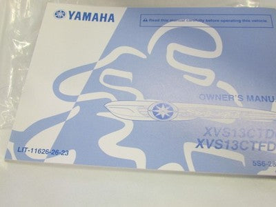 YAMAHA STAR XVS13CTD(C)/XVS13CTFD(C) Factory OWNER'S OEM MANUAL LIT-11626-26-23