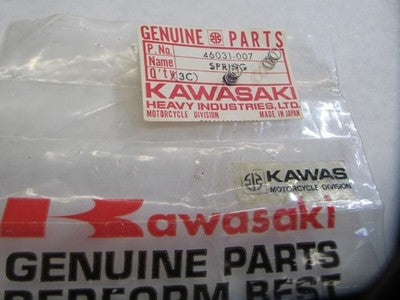 Kawasaki NOS 46037-007 Left Spring H1 H2 S2 KH KH500 Mach IV Mach III SOLD AS 2