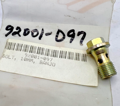 Kawasaki NOS NEW 92001-097 Banjo Bolt F5 F6 F7 F8 F9 KD KE KS F81M KD175 KD125