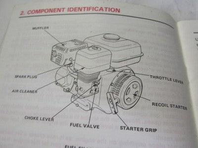 HONDA ENGINE OWNERS MANUAL FOR GX110 & GX140