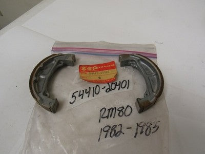 NOS OEM Suzuki 1982-1985 RM80 Brake Shoes 54410-20401