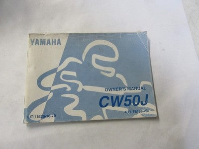 Yamaha CW50 CW 50 Owner's Manual