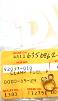 NOS Kawasaki OEM Part # 92037-010 Fuel Pipe Clamp