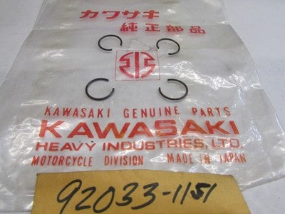 Kawasaki Oem Zx636 Zx600 Lot Of 3 Ring Snaps 92033-1151