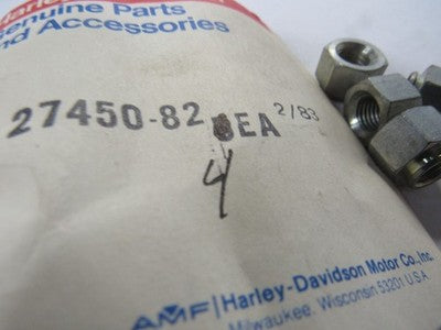 NOS set of (4) Harley Davidson Genuine Nut Choke Control 27450-82