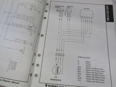 Suzuki Factory Wiring Diagrams Manual genuine factory manual  2004