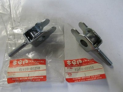 Genuine  NOS PAIR Suzuki DR100, RM80, SP100 1983-1990, CHAIN ADJ  61410-05250