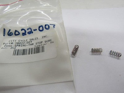 Kawasaki NOS NEW 16022-007 Throttle Stop Screw Spring Z1 H1 H2 S1 S3 A1 A7 AR C2