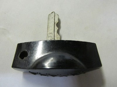 Vintage Yamaha OEM Factory Pre Cut Motorcycle Key # 573 black top