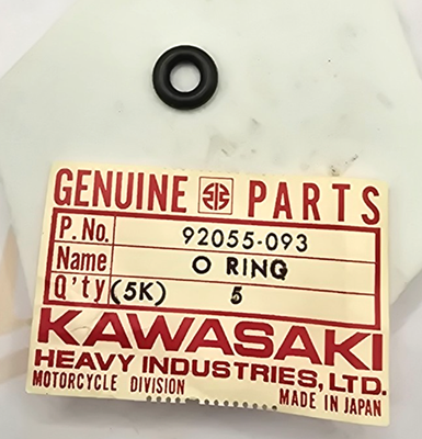 1 NOS 1976-1983 Genuine KZ750 LTD Twin Rubber O-Ring Seal KZ 750 OEM 92055-093