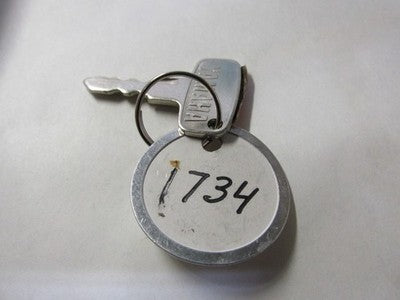 Vintage Yamaha OEM Factory Pre Cut Motorcycle Key # 1734