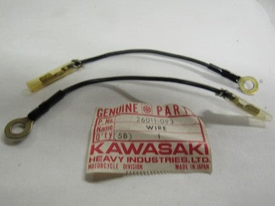74-79 KAWASAKI KS125 KS 125 ELECTRICAL LEAD WIRE CORD BATTERY CABLE 26011-093